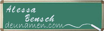 Alessa Bensch Visitenkarte